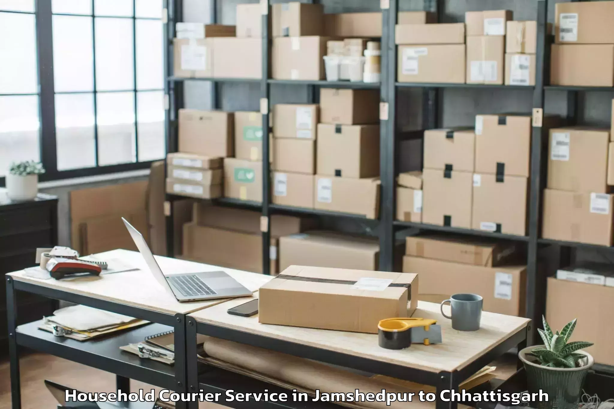 Top Jamshedpur to Raipur Airport Rpr Household Courier Available